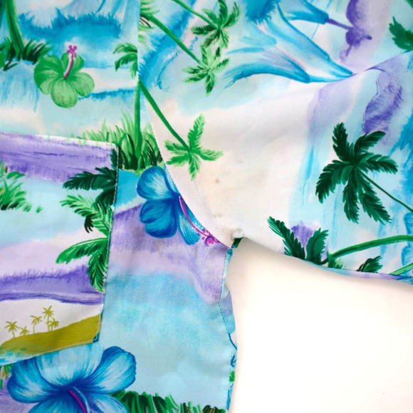 Vintage 70's Penneys Hawaiian Aloha Shirt Mens Medium - Picture 4 of 7